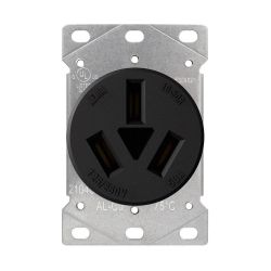 RECEPTACLE FLUSH MOUNT 50AMP 125/250V 3POLE 3WIR