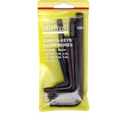 L-KEY STAR TORX 10PC SET T10-T55 SHORT SERIES