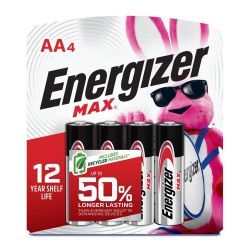 BATTERY ENR MAX AA-4 4PK