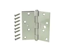 HINGE DOOR SS SQU 4"