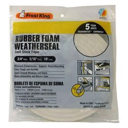 TAPE FOAM 3/4"X10'5/16WHT