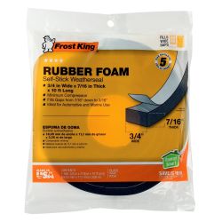 TAPE FOAM 3/4"X10'7/16BLK
