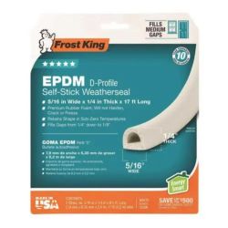 TAPE WSEAL 5/16"W 17'WHT