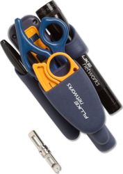 Fluke Networks Model # 11293000 Pro-Tool Kit IS60 with D914S Impact Tool, D-Snips, Cable Stripper, EverSharp 66/110 Cut Blade, Sharpie & LED flashlight