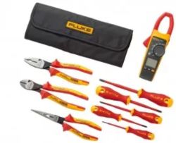 Fluke Model # IB376K 376FC Clamp Meter + Hand Tool Starter Kit Bundle