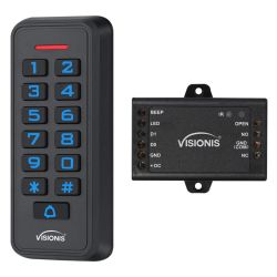 KEYPAD READER ACCESS CONTROL BLACK OUTDOOR.