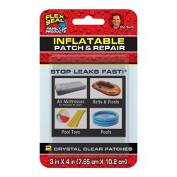 KIT PATCH&REPAIR 3"X4"2PK CLEAR