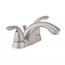 FAUCET BATHROOM 4"DBL HDL