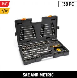 TOOLSET CHROME STL 138PC