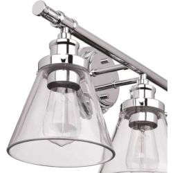 BATH SET CHROME 5PC 3LIGH
