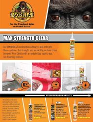 ADHESIVE CONS CLEAR 9OZ