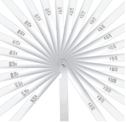 GAUGE FEELER 0.038-1.02MM 25 BLADE SS