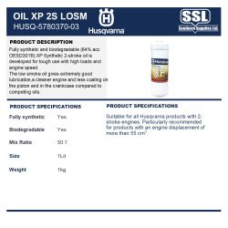 OIL XP 2STRK LOWSMOKE 1LIT	5780370-03 50:1 30OZ
