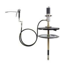 AIR OPERATED GREASE PUMP FOR 16 GALLON PAILS WITH 50:1 RATIO WITH DRUM COVER