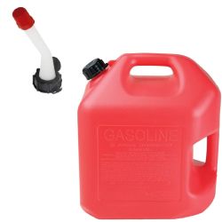 GAS CAN PLASTIC RED 5GAL