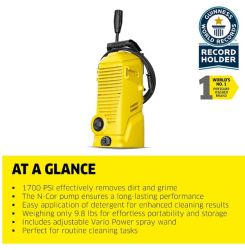 PRESSURE WASHER 1700PSI ELECTRIC 1.85 GPM