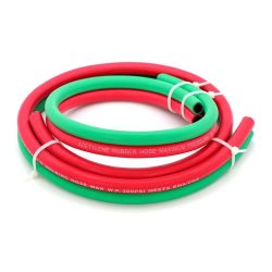 HOSE TWIN WELD 6.5MM R/GR RED & GREEN HANKIL