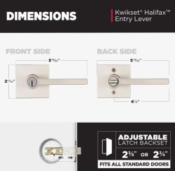 LOCKSET LEVER HALIFAX BLK