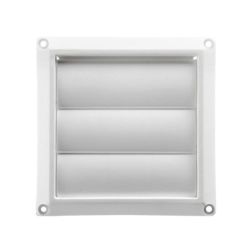 VENT LOUVER WALL 4" WHT