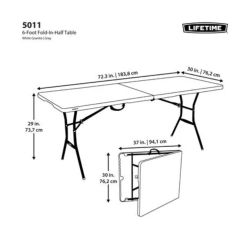 TABLE 6' FOLD-IN-HALF
