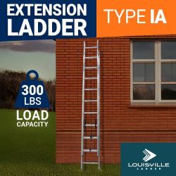 LADDER EXT ALUM 32' 300# TYPE IA