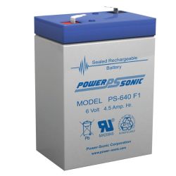 BATTERY REPL 6V 4.5 AMP POWER SONIC