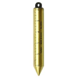 PLUMB BOB BRASS/INCH (590GN) INCHES TO 1/8THS
