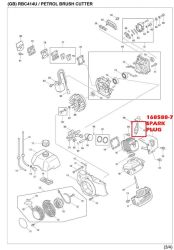SPARK PLUG  BPM7A RBC414U
