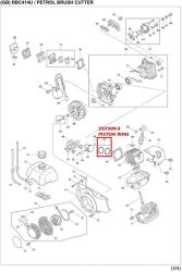 RING PISTON BRSHC RBC414U