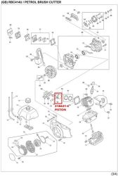 PISTON BRUSHCUTER RBC414U