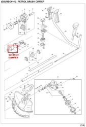 DAMPER BRUSHCUTER RBC414U