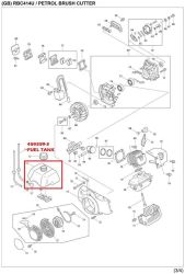 TANK FUEL BRSHCUT RBC414U