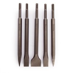CHISEL SET SDS+ 5PCS CASE. SIZE 250MM
