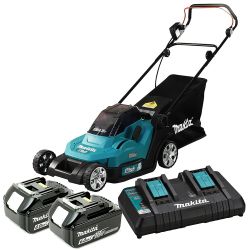 LAWNMOWER 36V 17"PUSH+13G MULCHBAG 2X6AH BATTERY