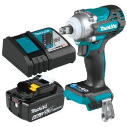 WRENCH IMPACT 1/2" 18V + 5.0AH BATTERY 430FTLB SQ FRIC RING