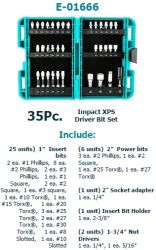 BIT DRIVER 35PC IMPACTXPS. 25X1