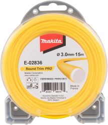 LINE NYLN RND 3MMX15M YEL. PRO ROUND TRIMR 0.12"X49'