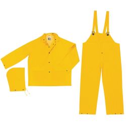 RAINSUIT PVC YELLOW LG