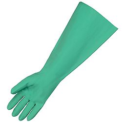 GLOVE GRN UNLD 22 MIL NBR