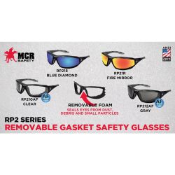 GLASSES SAFETY BLUE LENS