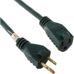 CORD EXT 40' 16/3 GRN 13A SJTW-A