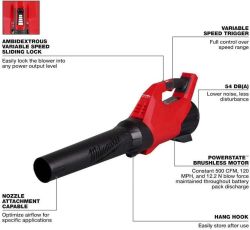BLOWER 18V 120MPH 500CFM