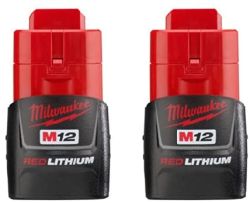 BATTERY CP 2 PK 1.5AH M12 2X48112401 REDLK 48112401