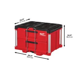 TOOLBOX PACKOUT 2DRAW 22 22WX16DX14H 50#48-22-8442