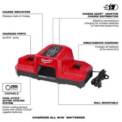 CHARGER SUPERDUAL 18A M18 SIMULTAN 6A-15MN 48591815