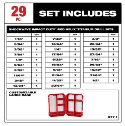 BIT DRILL SET TITAN 29PC