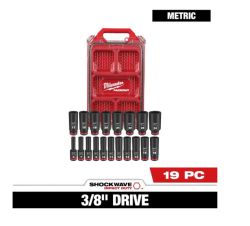 SOCKET SET 19PC 3/8DR MET