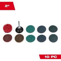 DISC DIEGR 2" SAND 10PC QC 1/4A STRIP30000R 49929000