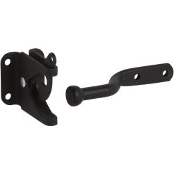 LATCH GATE BLK SS