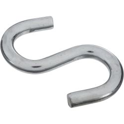 S-HOOK OPEN ZINC 3-1/2"